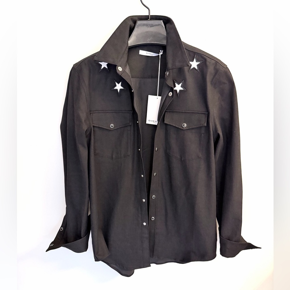 NWT GIVENCHY BLACK DENIM SHIRT